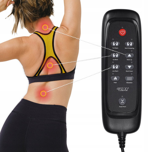 Масажна подушка  4FIZJO Ultra багатофункціональна, з підігрівом Brown - фото №4